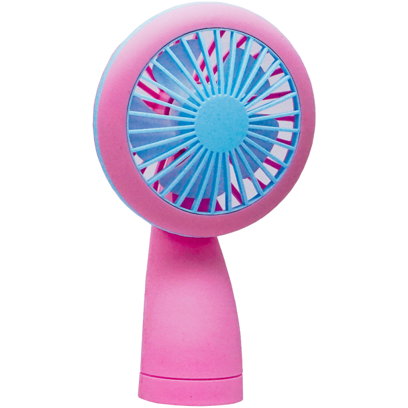Mini ventilator rotund portabil, incarcare USB, 2 trepte de viteza